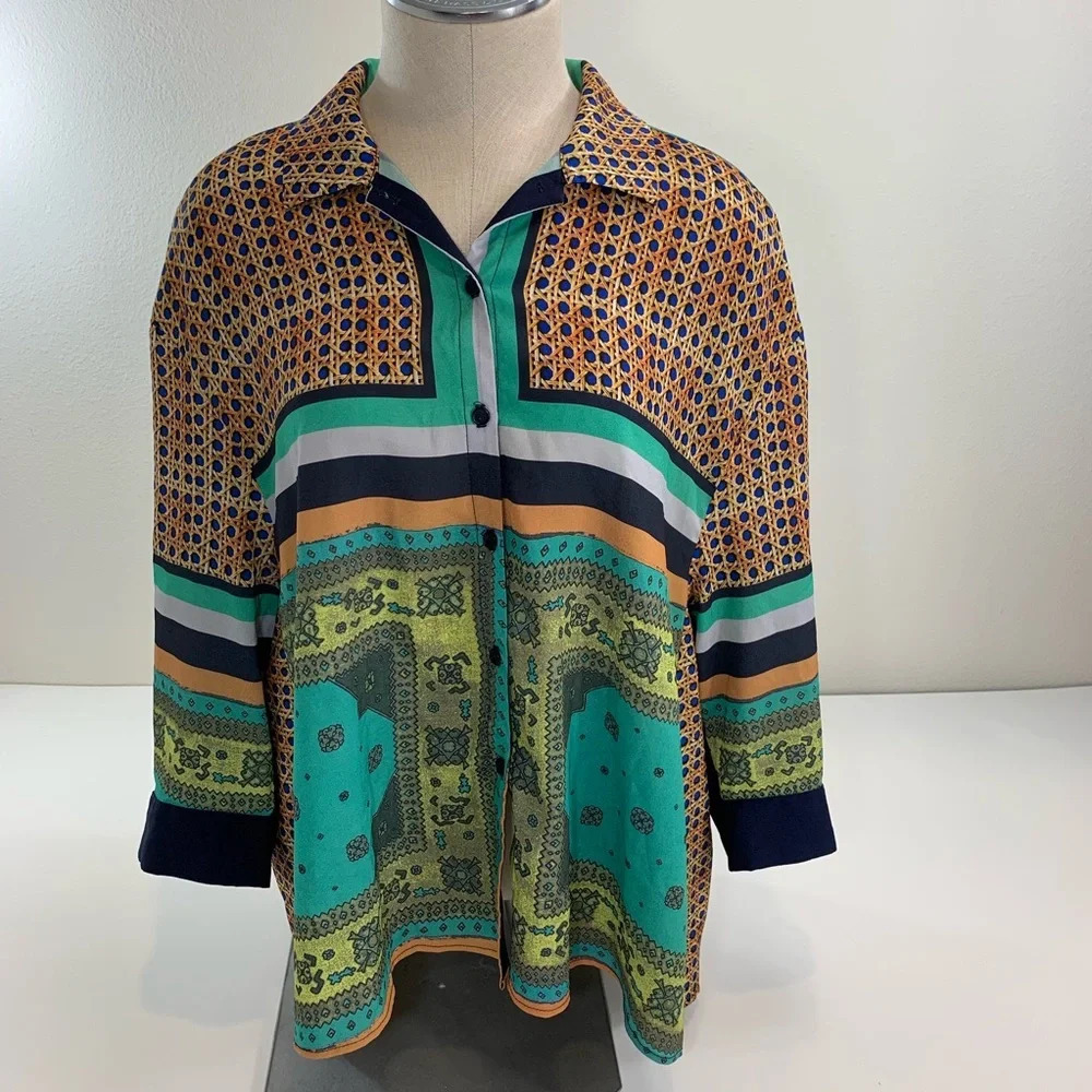 Clover Canyon Slight Hi-Low Blouse Top